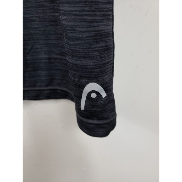 Head Men's  Polo Performance Comfort Stretch  Slhirt Striped Size XL. Black gray - Picture 7 of 9